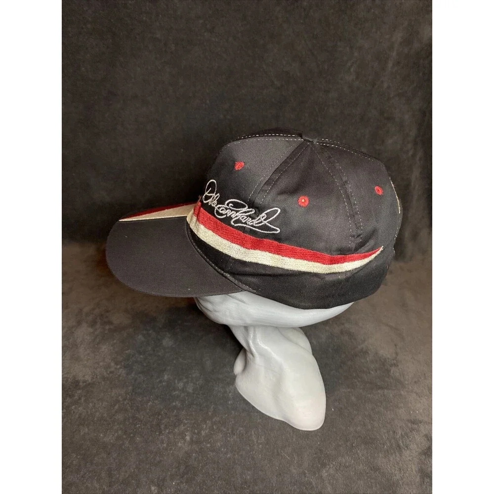 Vintage 90s Dale Earnhardt Sr 3 Geometric Colored Hat CSA Brand Black Adjustable